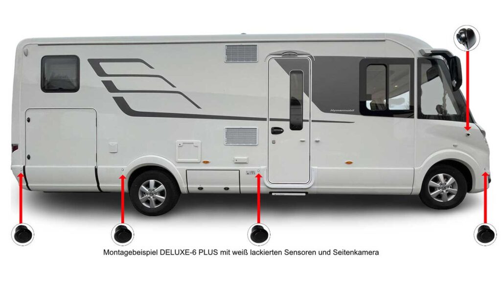 Hymer Mercedes mit MobilWarn-Abbiegeassistent-Deluxe-6 und Alarmanlage